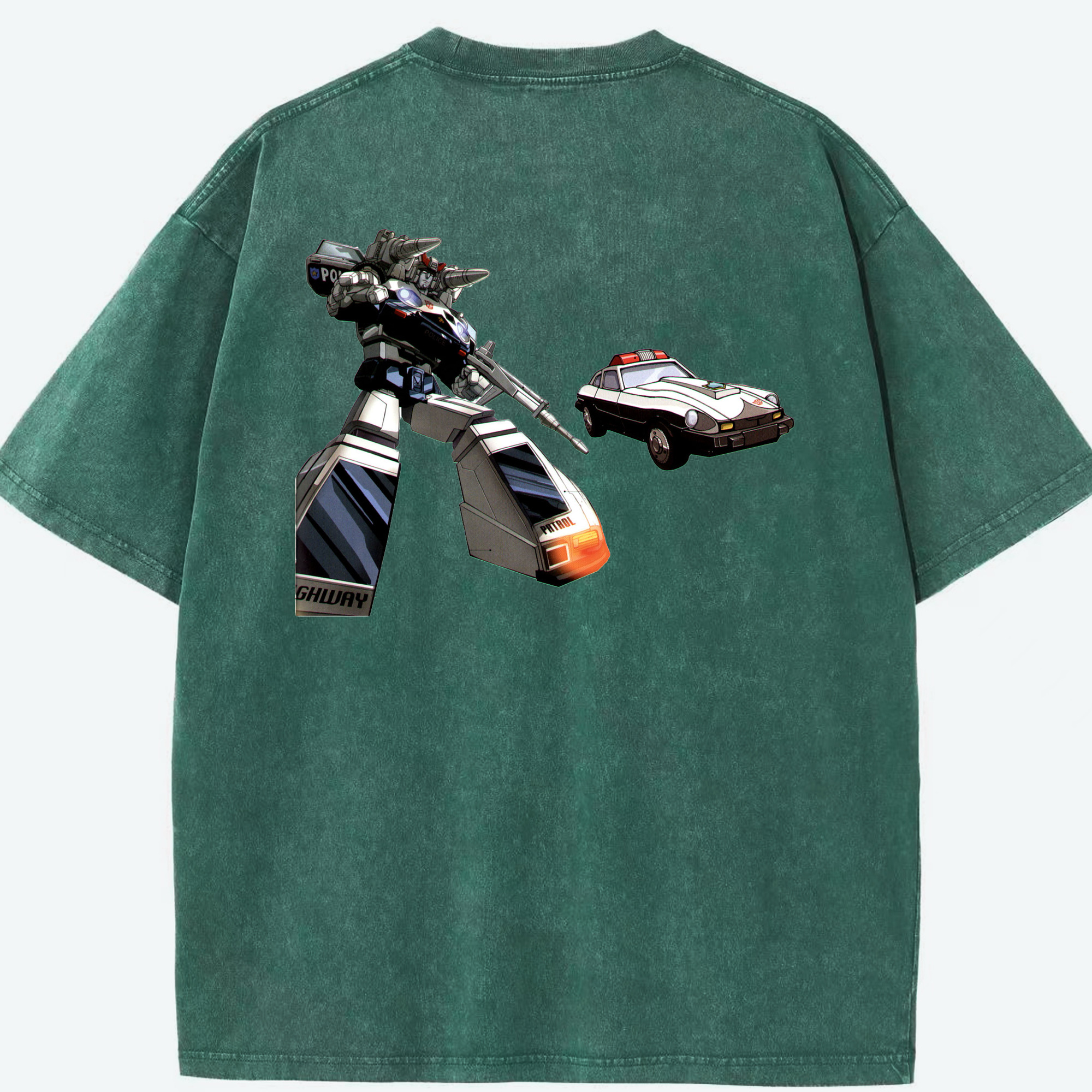 （画像用）  綿100% ヴィンテージ風 半袖Tシャツ（背面プリント）